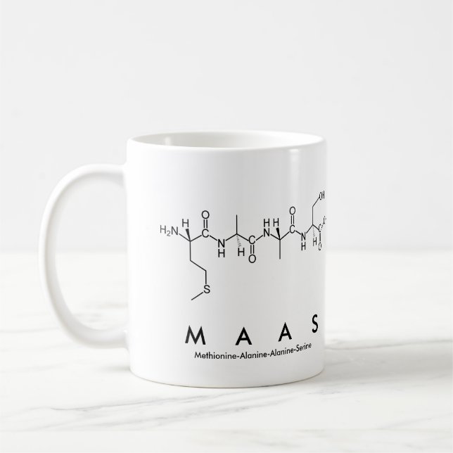 Tasse des Maas-Peptids (Links)