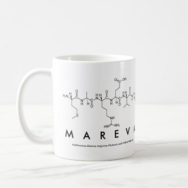Tasse des Mareva Peptids (Links)