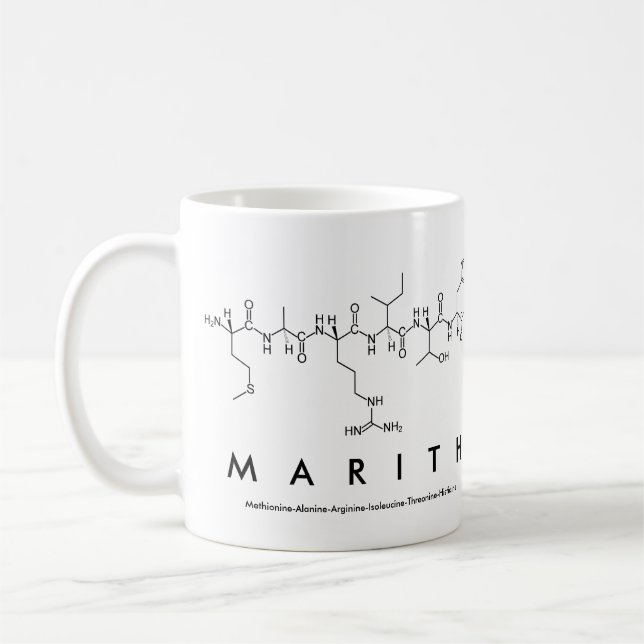 Tasse des Marith-Peptids (Links)