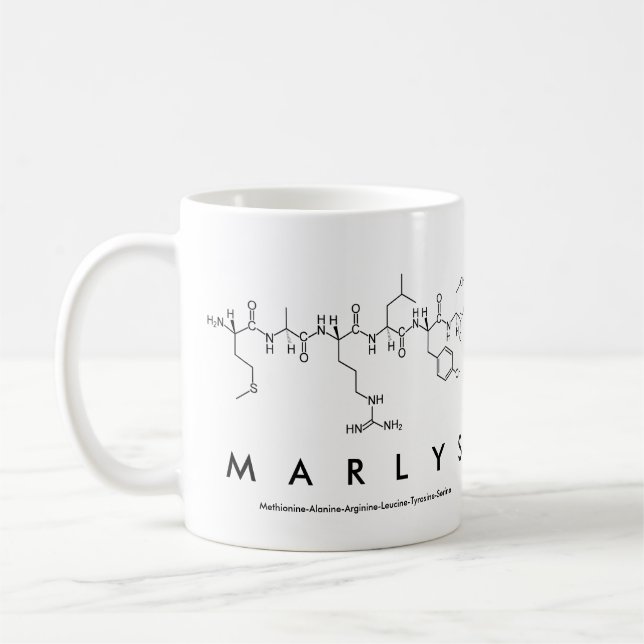 Tasse des Marlys-Peptids (Links)