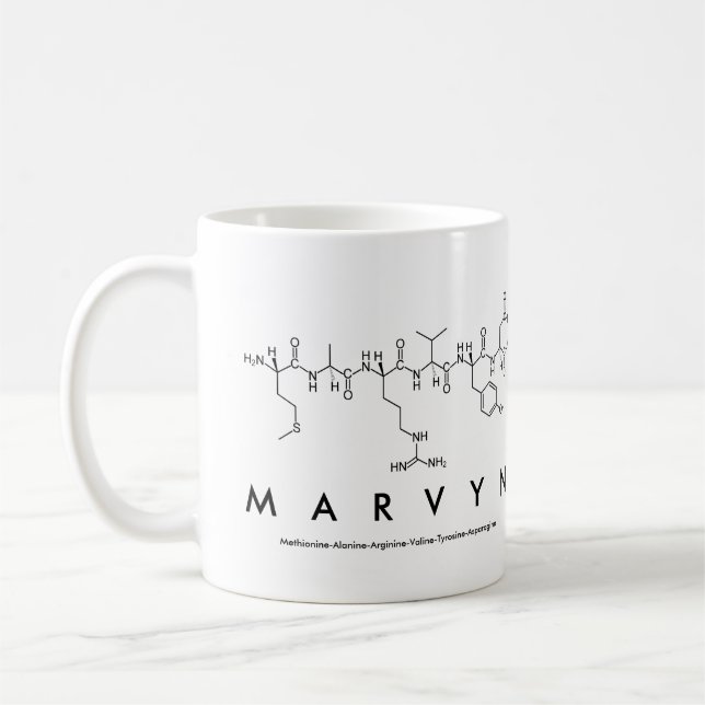 Tasse des Marvyn-Peptids (Links)