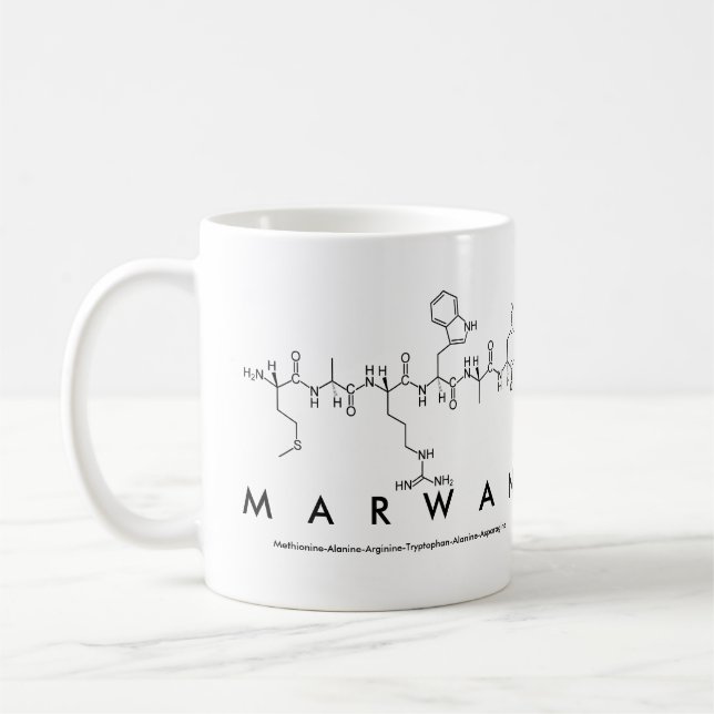 Tasse des Marwan-Peptids (Links)