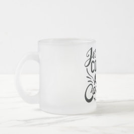 Tasse des mattierten Glashüttels