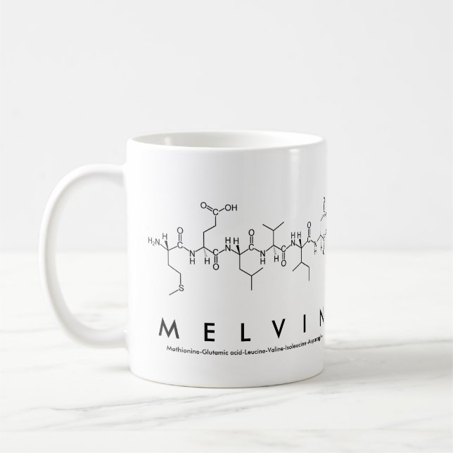 Tasse des Melvin-Peptids (Links)