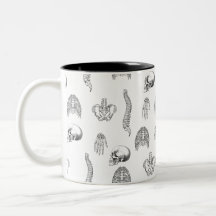 Tasse des menschlichen Skelettmusters