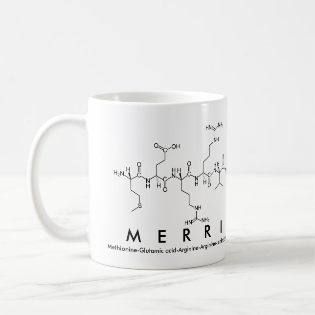 Tasse des Merri-Peptids (Links)