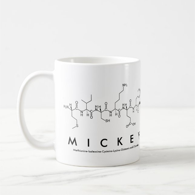Tasse des Mickey-Peptids (Links)