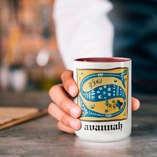 Tasse des mittelalterlichen blorbeleuchteten Buchs (Von Creator hochgeladen)