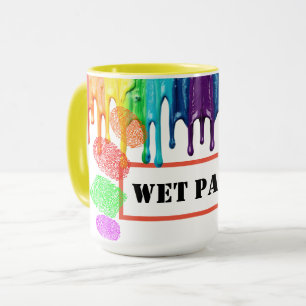 Tasse des nassen Paint Artist