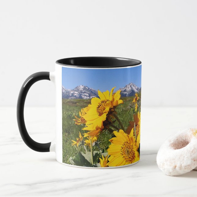 Tasse des Nationalparks Waterton Lakes (Mit Donut)