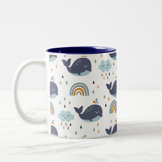 Tasse des niedlichen Whale Kid (Links)