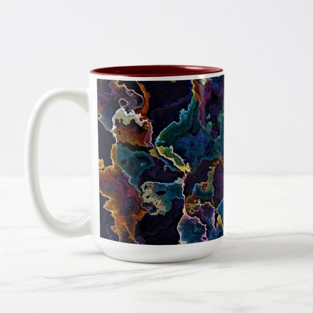 Tasse des Ölteppichs (Links)