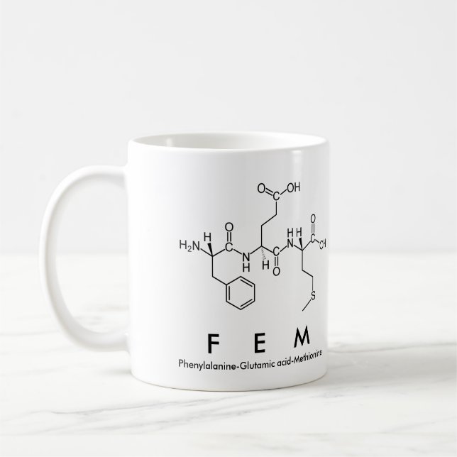 Tasse des Peptids (Links)