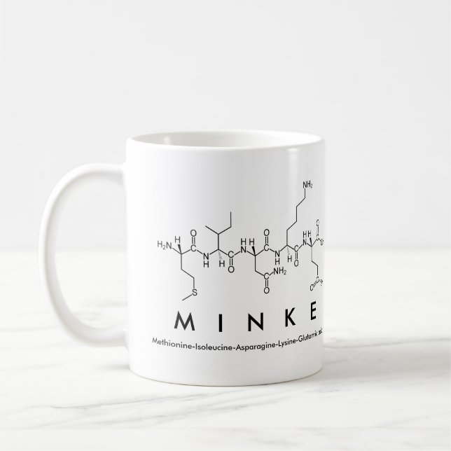 Tasse des Peptids (Links)