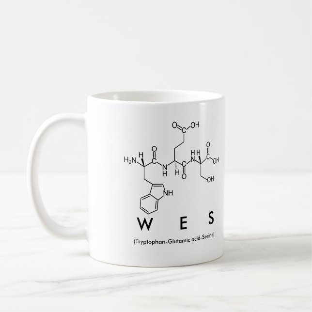 Tasse des Peptids (Links)