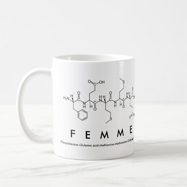 Tasse des Peptids (Links)