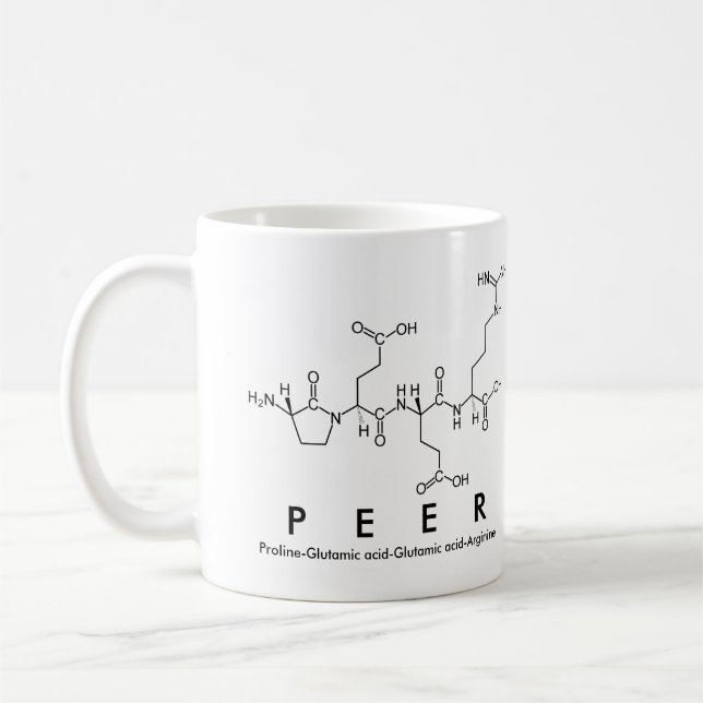 Tasse des Peptids (Links)