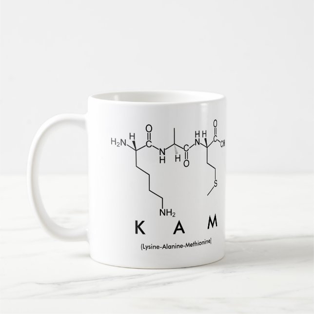 Tasse des Peptids (Links)