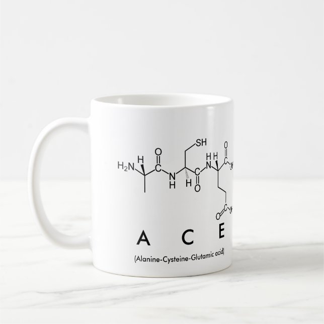 Tasse des Peptids (Links)