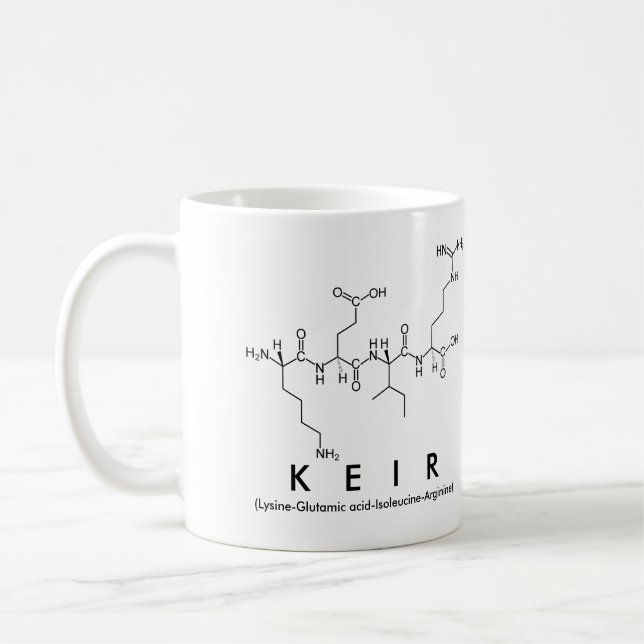 Tasse des Peptids (Links)
