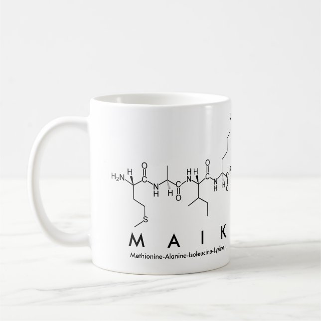 Tasse des Peptids (Links)