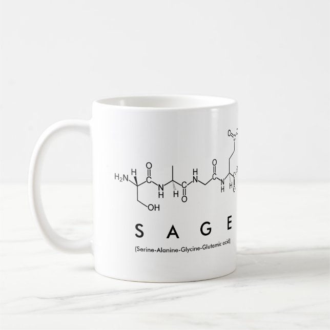 Tasse des Peptids (Links)
