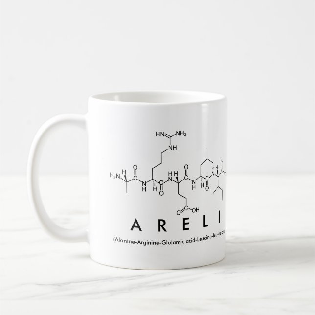 Tasse des Peptids Areli (Links)