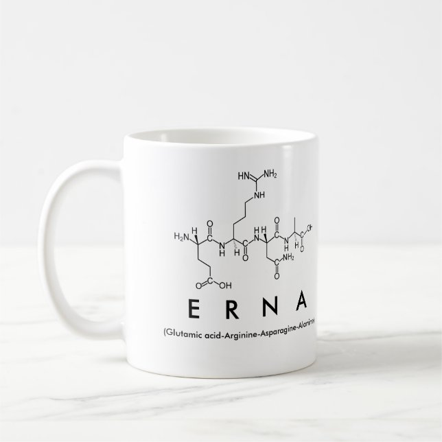 Tasse des Peptids Erna (Links)