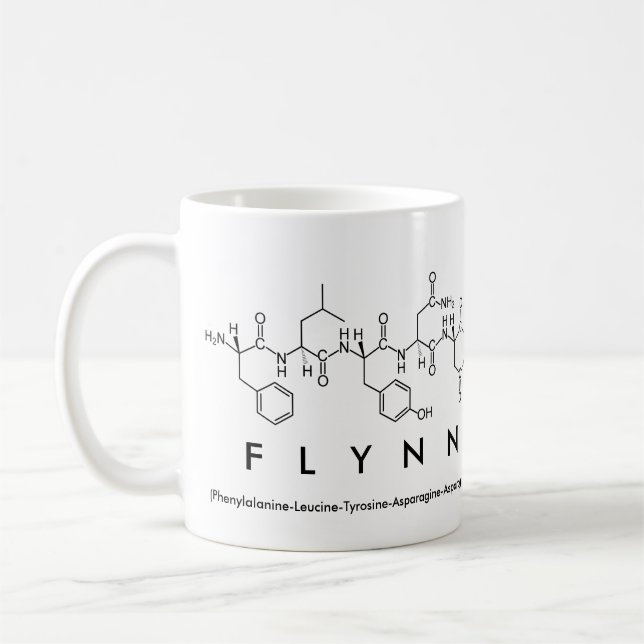 Tasse des Peptids Flynn (Links)