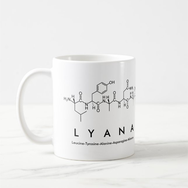 Tasse des Peptids Lyana (Links)