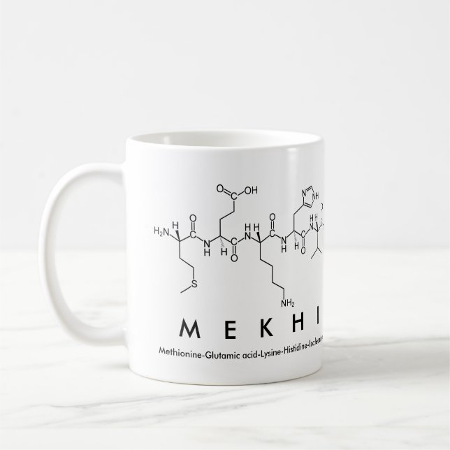 Tasse des Peptids Mekhi (Links)
