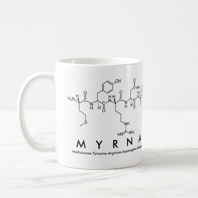 Tasse des Peptids Myrna (Links)