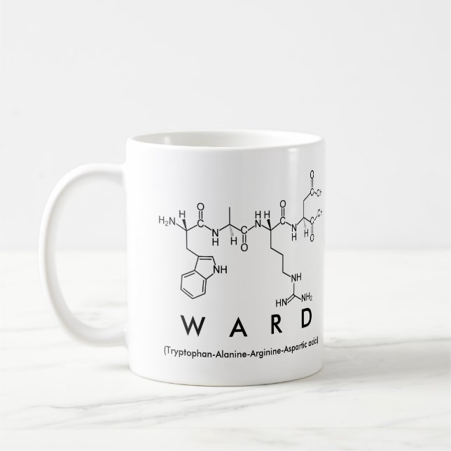Tasse des Peptids Ward (Links)