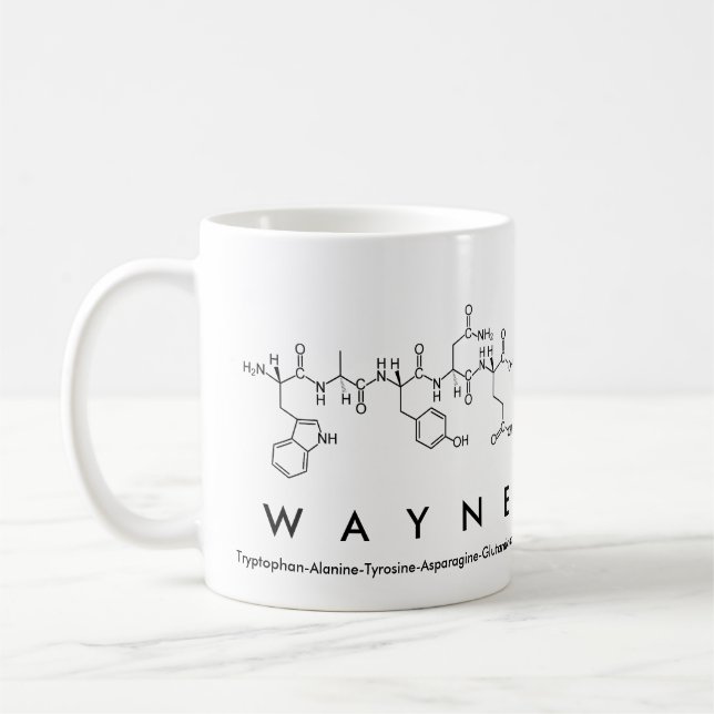 Tasse des Peptids Wayne (Links)