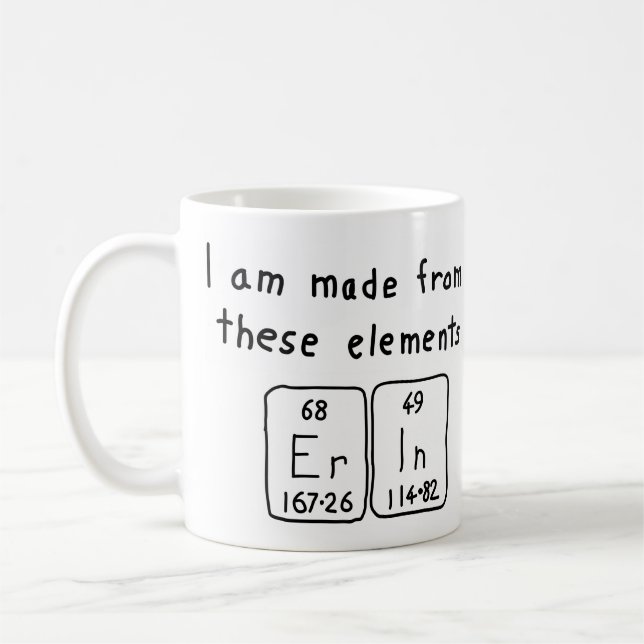 Tasse des Periodennamens Erin (Links)