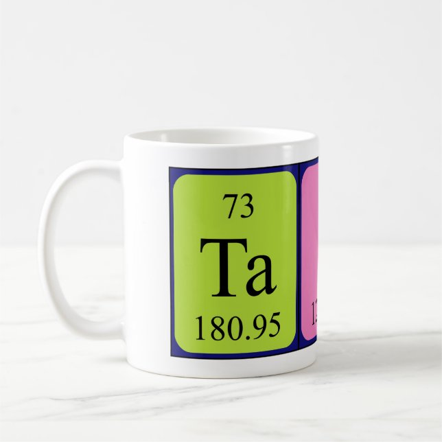 Tasse des Periodennamens Taine (Links)