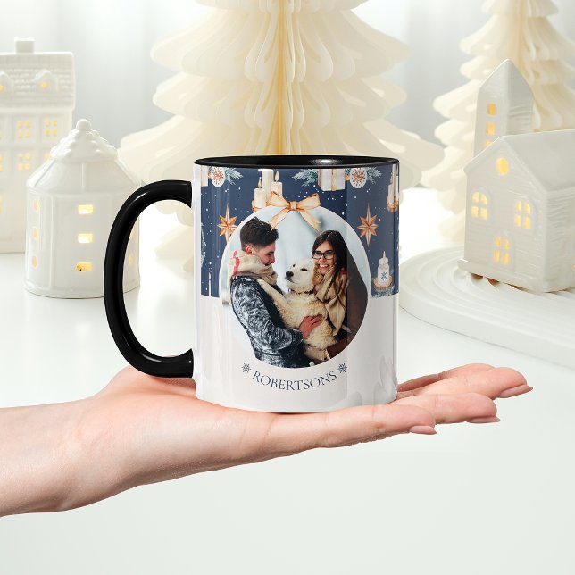 Tasse des personalisierten Fotos mit Familienname (Von Creator hochgeladen)