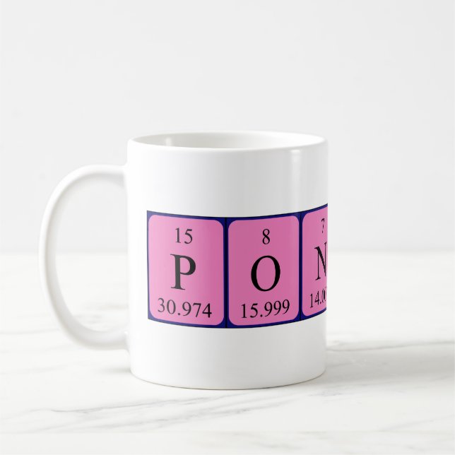 Tasse des Pontus periodischer Tabellenname (Links)