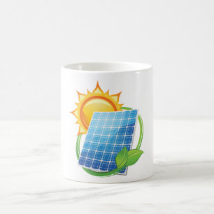 Tasse des Powers von Solarenergie