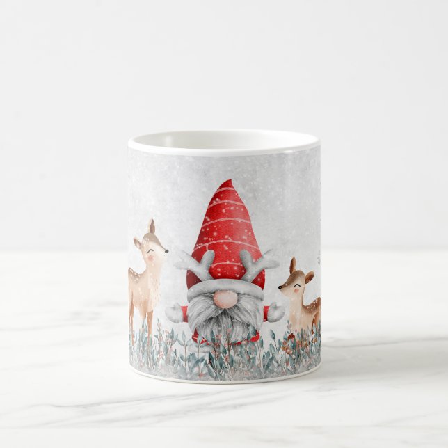 Tasse des Rehes und des Weihnachtskaffees (Mittel)