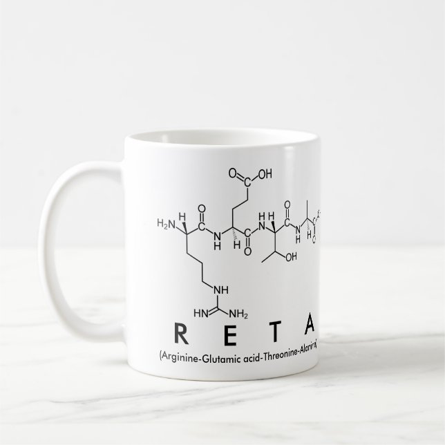 Tasse des Reta-Peptids (Links)