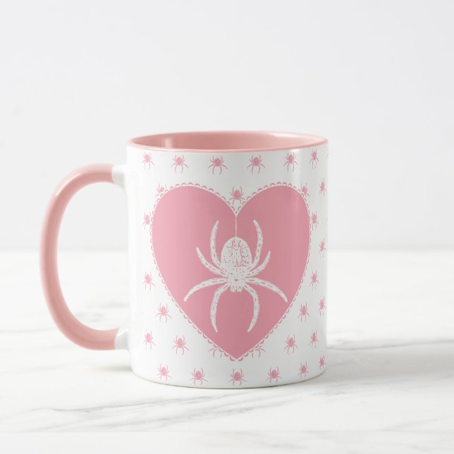 Tasse des rosa Spiders (Links)