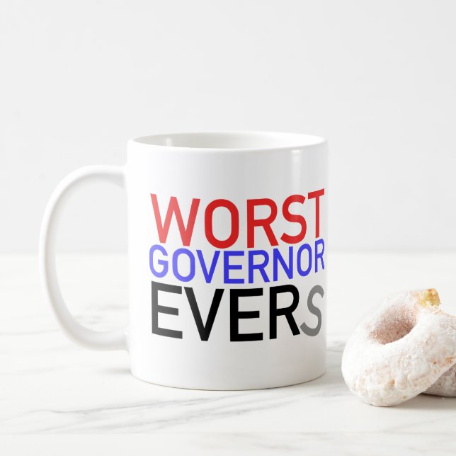 Tasse des schlimmsten Gouverneurs Evers (Mit Donut)
