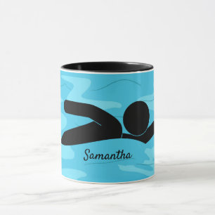 Tasse des Schwimmdesigns