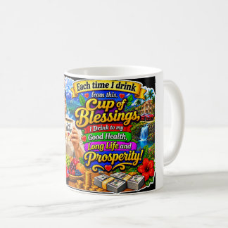 "Tasse des Segens" Gute Gesundheit und Wohlstand Kaffeetasse