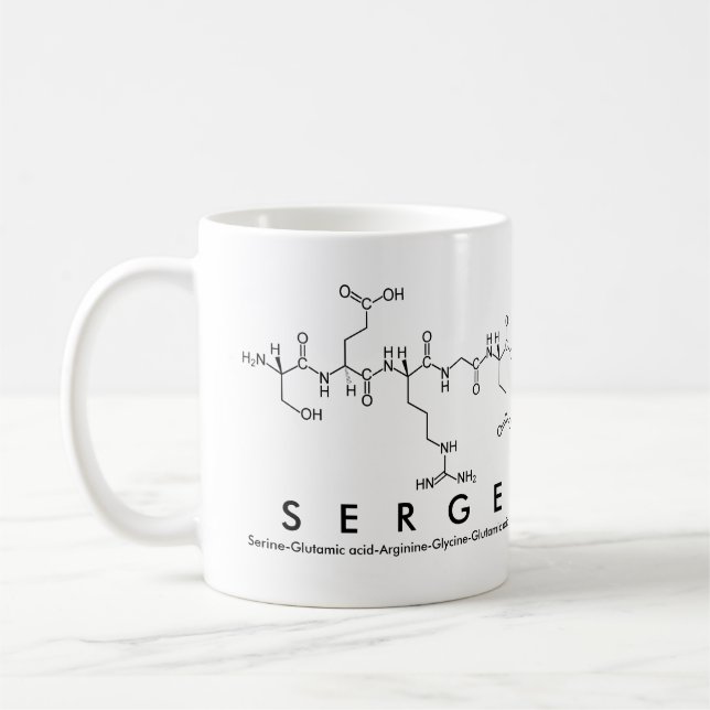 Tasse des Serge-Peptids (Links)