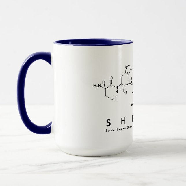 Tasse des Shelley-Peptids (Links)