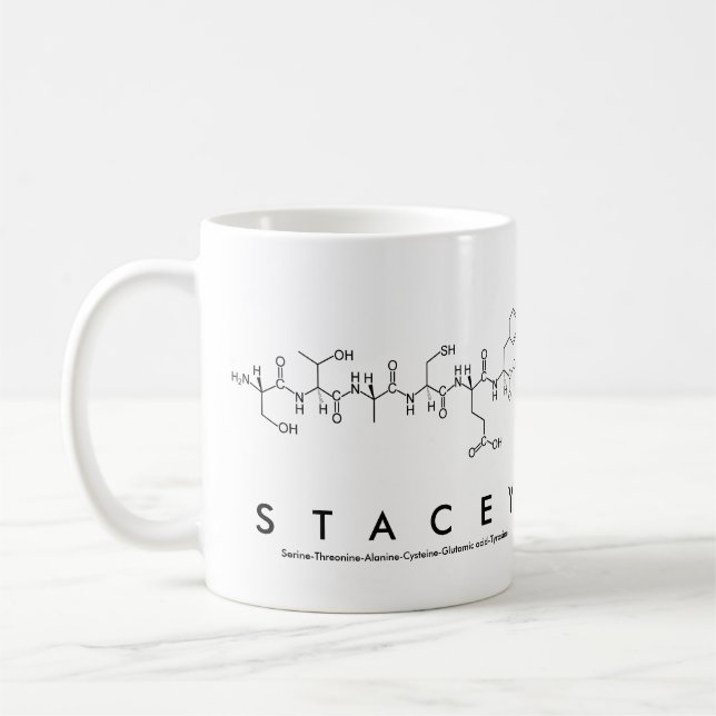Tasse des Stacey-Peptids (Links)