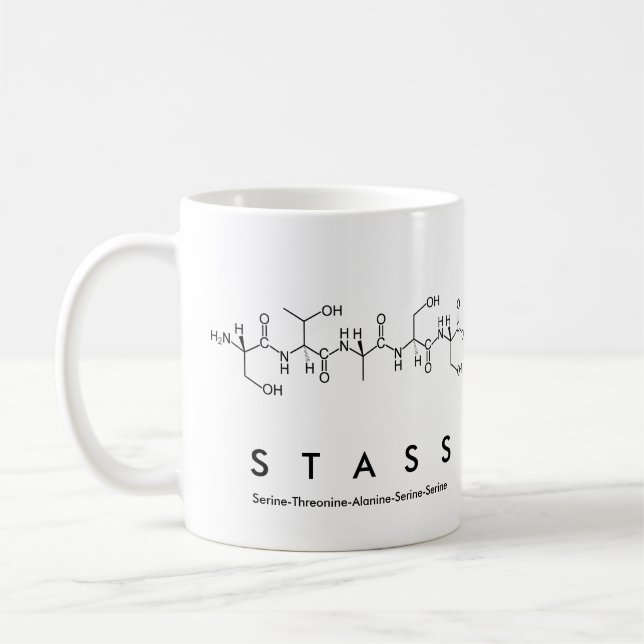 Tasse des Stass-Peptids (Links)