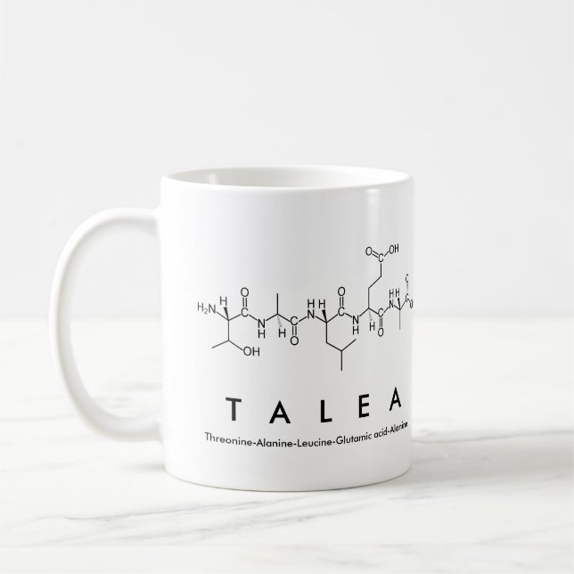 Tasse des Talea-Peptids (Links)